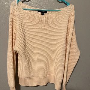 Off the shoulder over sized sweater